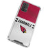NFL Arizona Cardinals White Striped Galaxy A32 5G Clear Case