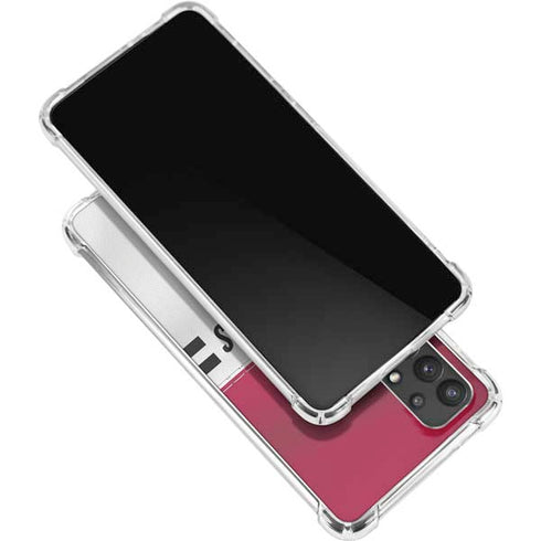 NFL Arizona Cardinals White Striped Galaxy A32 5G Clear Case