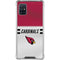 NFL Arizona Cardinals White Striped Galaxy A51 5G Clear Case