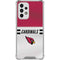 NFL Arizona Cardinals White Striped Galaxy A53 5G Clear Case