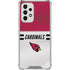NFL Arizona Cardinals White Striped Galaxy A53 5G Clear Case