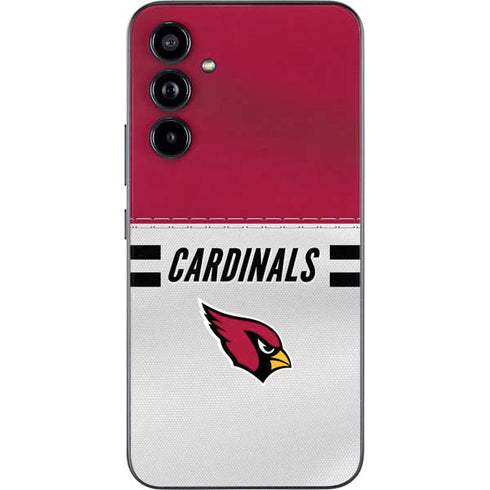 NFL Arizona Cardinals White Striped Galaxy A54 5G Skin