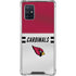 NFL Arizona Cardinals White Striped Galaxy A71 5G Clear Case