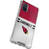 NFL Arizona Cardinals White Striped Galaxy A71 5G Clear Case