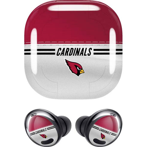NFL Arizona Cardinals White Striped Galaxy Buds Pro Skin