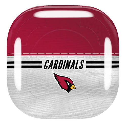 NFL Arizona Cardinals White Striped Galaxy Buds Pro Skin
