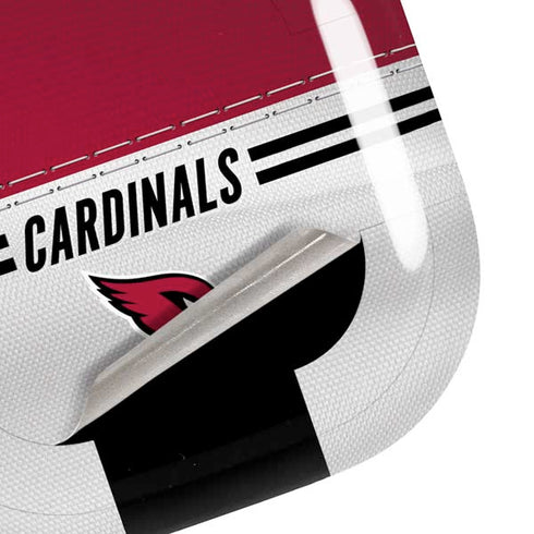 NFL Arizona Cardinals White Striped Galaxy Buds Pro Skin