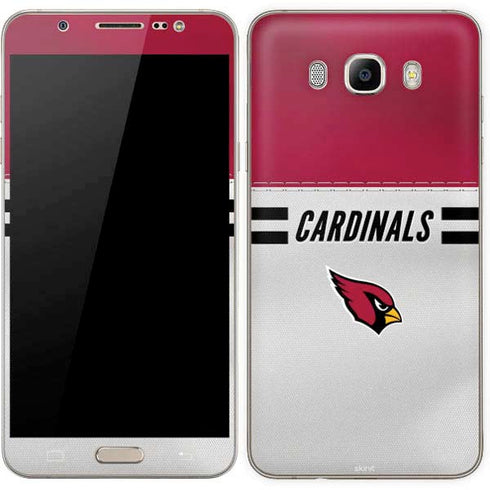 NFL Arizona Cardinals White Striped Galaxy J7 Skin
