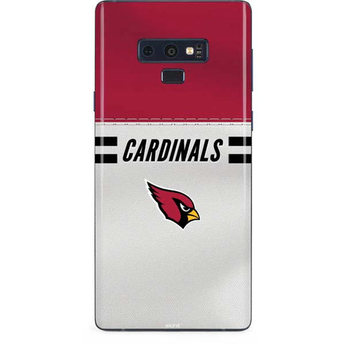 NFL Arizona Cardinals White Striped Galaxy Note 9 Skin