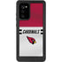 NFL Arizona Cardinals White Striped Galaxy Note20 5G Waterproof Case