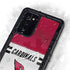 NFL Arizona Cardinals White Striped Galaxy Note20 5G Waterproof Case