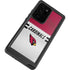 NFL Arizona Cardinals White Striped Galaxy Note20 Ultra 5G Waterproof Case