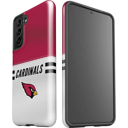 NFL Arizona Cardinals White Striped Galaxy S21 5G Pro Case
