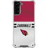 NFL Arizona Cardinals White Striped Galaxy S21 Plus 5G Clear Case