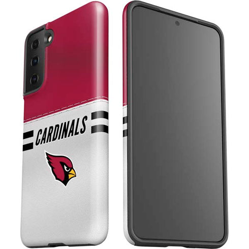 NFL Arizona Cardinals White Striped Galaxy S21 Plus 5G Pro Case
