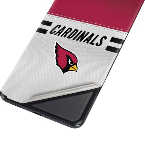 NFL Arizona Cardinals White Striped Galaxy S21 Plus 5G Skin