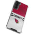 NFL Arizona Cardinals White Striped Galaxy S22 Plus Clear Case