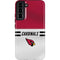 NFL Arizona Cardinals White Striped Galaxy S22 Plus Pro Case