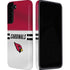 NFL Arizona Cardinals White Striped Galaxy S22 Plus Pro Case