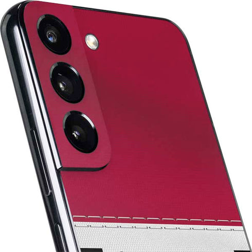 NFL Arizona Cardinals White Striped Galaxy S22 Plus Skin