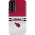 NFL Arizona Cardinals White Striped Galaxy S22 Pro Case