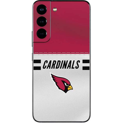 NFL Arizona Cardinals White Striped Galaxy S22 Skin