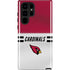NFL Arizona Cardinals White Striped Galaxy S22 Ultra Pro Case