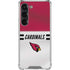 NFL Arizona Cardinals White Striped Galaxy S23 Clear Case