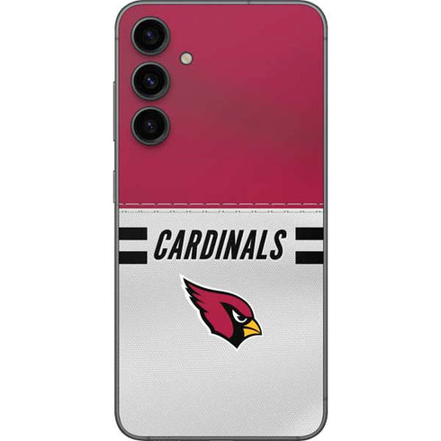 NFL Arizona Cardinals White Striped Galaxy S23 FE Skin