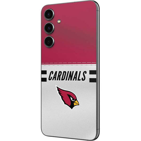 NFL Arizona Cardinals White Striped Galaxy S23 FE Skin