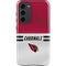 NFL Arizona Cardinals White Striped Galaxy S23 Plus Pro Case