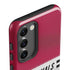 NFL Arizona Cardinals White Striped Galaxy S23 Plus Pro Case