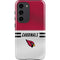 NFL Arizona Cardinals White Striped Galaxy S23 Pro Case