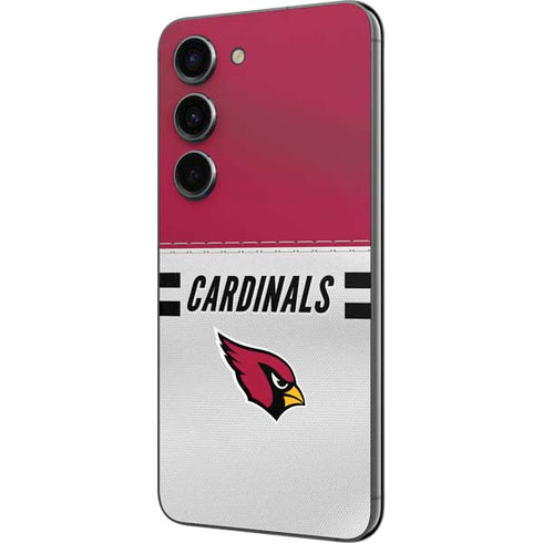 NFL Arizona Cardinals White Striped Galaxy S23 Skin