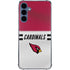 NFL Arizona Cardinals White Striped Galaxy S24 Clear Case