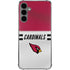 NFL Arizona Cardinals White Striped Galaxy S24 Plus Clear Case