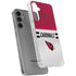 NFL Arizona Cardinals White Striped Galaxy S24 Plus Clear Case