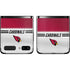 NFL Arizona Cardinals White Striped Galaxy Z Flip Skin