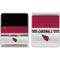 NFL Arizona Cardinals White Striped Galaxy Z Flip3 5G Skin