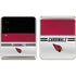 NFL Arizona Cardinals White Striped Galaxy Z Flip3 5G Skin