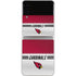 NFL Arizona Cardinals White Striped Galaxy Z Flip3 5G Skin