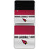 NFL Arizona Cardinals White Striped Galaxy Z Flip4 5G Skin