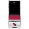 NFL Arizona Cardinals White Striped Galaxy Z Flip5 5G Clear Case