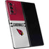 NFL Arizona Cardinals White Striped Galaxy Z Fold2 5G Skin