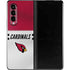NFL Arizona Cardinals White Striped Galaxy Z Fold3 5G Skin