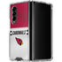 NFL Arizona Cardinals White Striped Galaxy Z Fold4 5G Clear Case