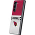 NFL Arizona Cardinals White Striped Galaxy Z Fold5 5G Skin