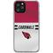 NFL Arizona Cardinals White Striped iPhone 11 Pro Clear Case