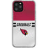 NFL Arizona Cardinals White Striped iPhone 11 Pro Clear Case