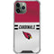 NFL Arizona Cardinals White Striped iPhone 11 Pro Max Clear Case